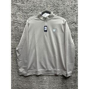 Johnnie-O Vaughn 1/4 Zip Sweater In Gray‎ (quarry) Size M NWT
